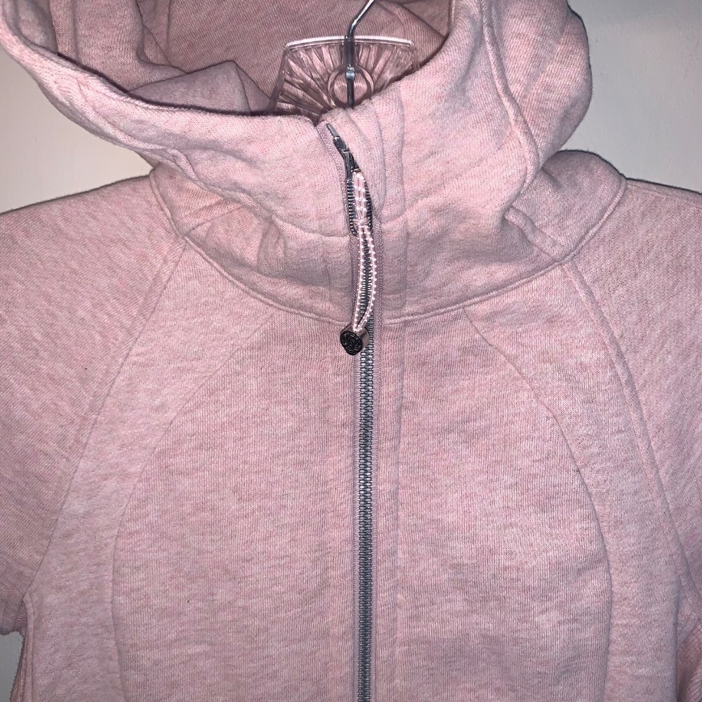 Lululemon Scuba Hoodie Light Cotton Fleece Heathered Space Dyed Vintage Mauve 2 - Picture 14 of 14